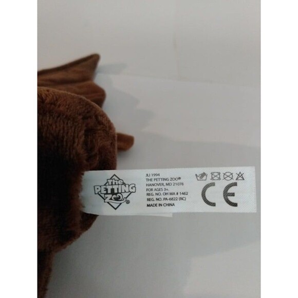 The Petting Zoo Brown Plush Bat 16 1/2" Wing Span - Picture 4 of 6